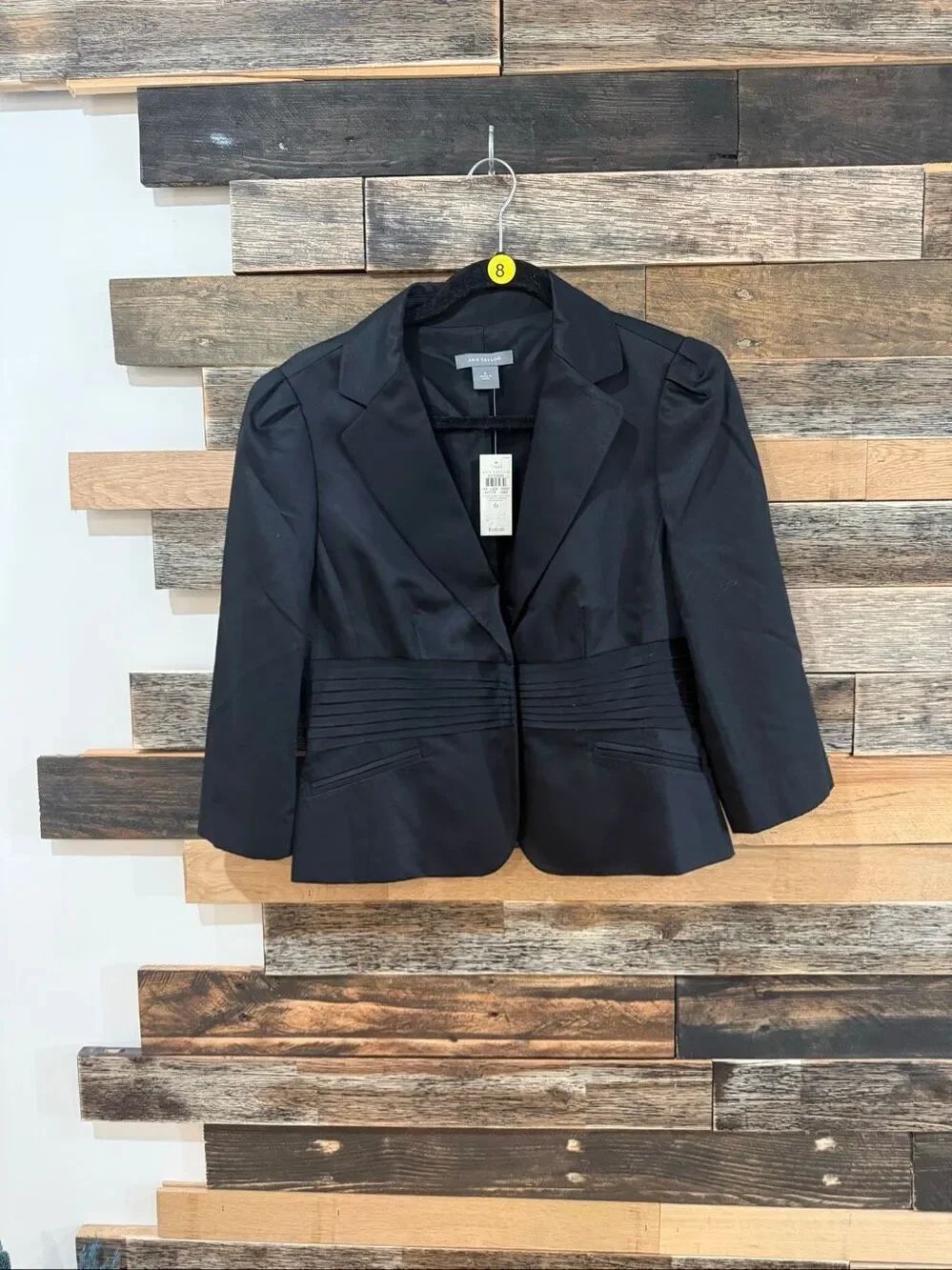 Ann Taylor NWT black fitted jacket blazer sz 6